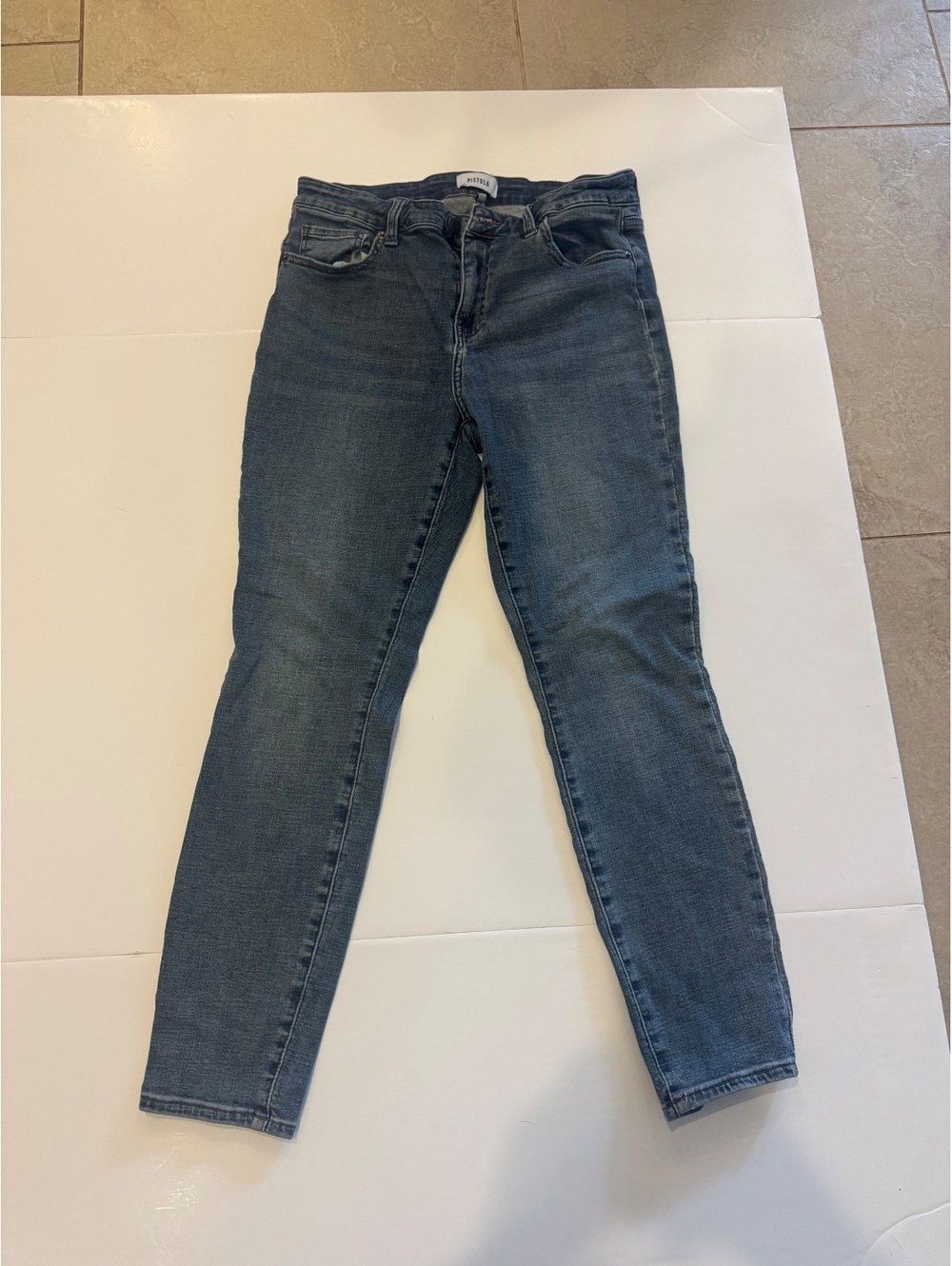 Pistola Women’s Size 30 Blue Skinny Jeans Stretch Ankle 25 Inseam
